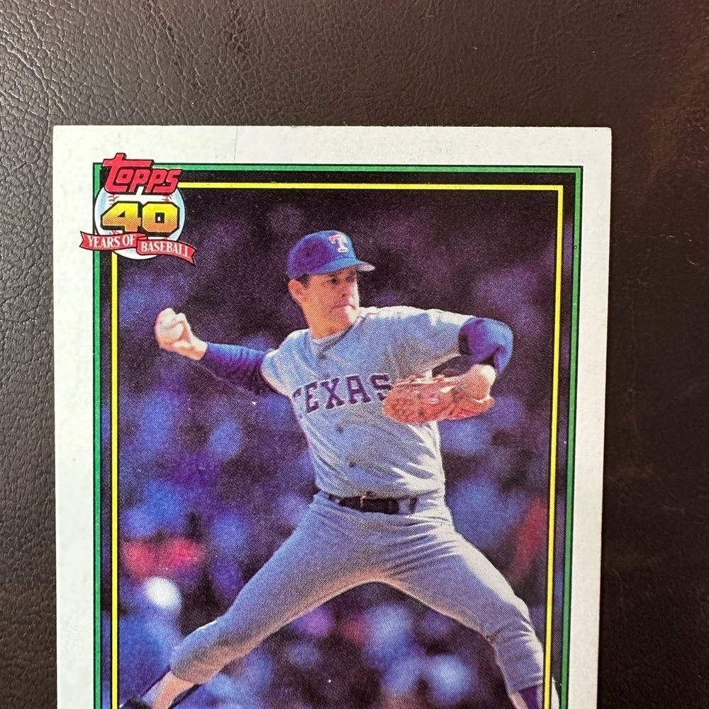 1991 Topps 40 years of Baseball 1990 Record Breaker Nolan Ryan Mint Condition - Picture 2 of 5